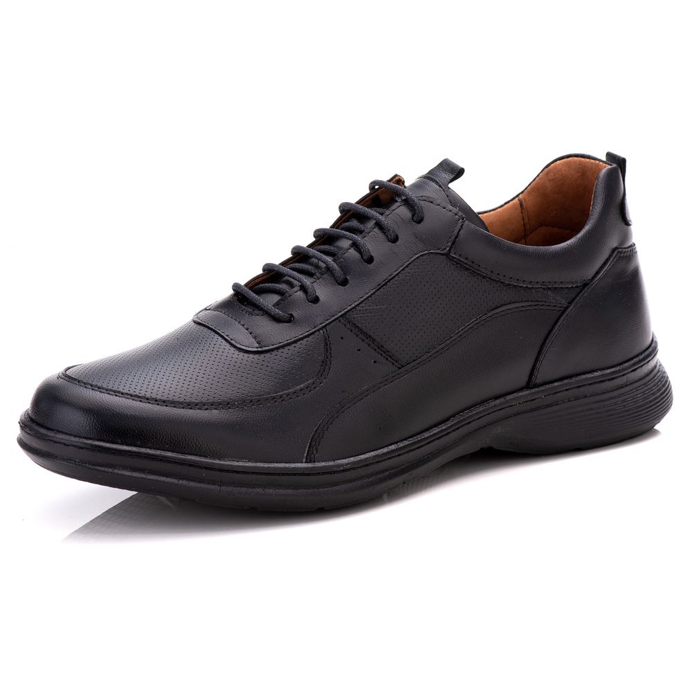 Sapato Ortopédico Masculino Couro Casual