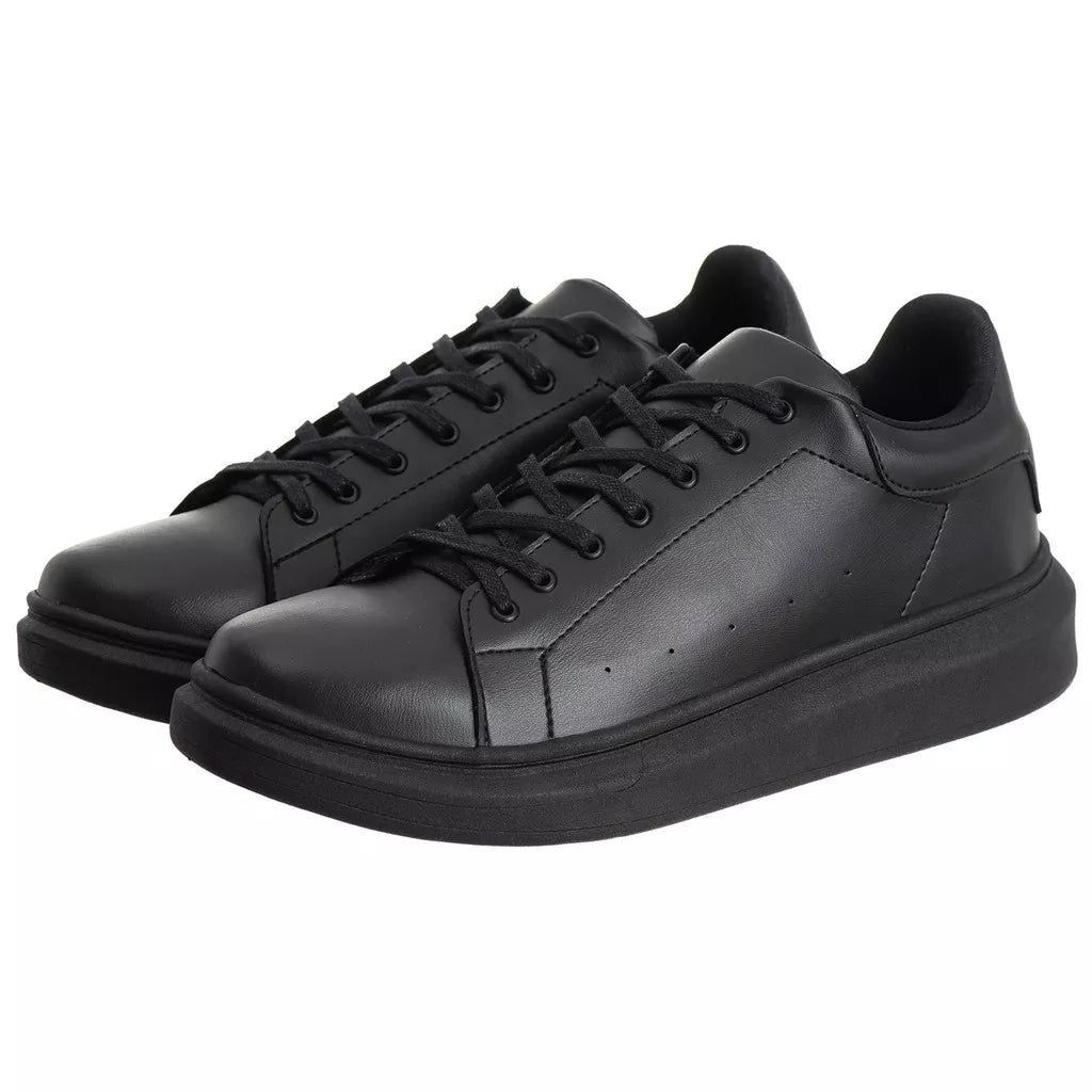 Tênis Casual Costarini Preto Couro Ecológico