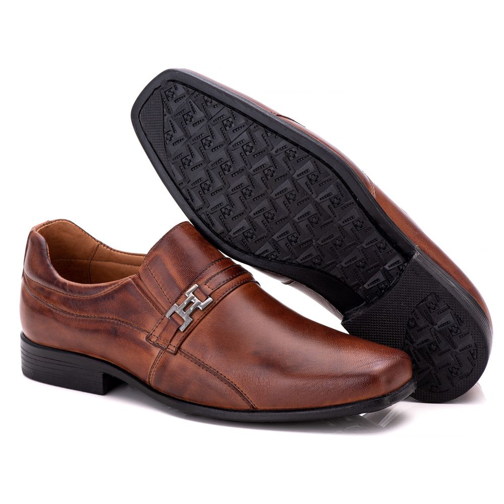 Sapato Social Ortopédico Masculino Comfort Firenze com Bico Fino