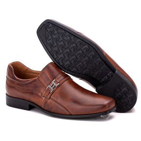 Sapato Social Ortopédico Masculino Comfort Firenze com Bico Fino