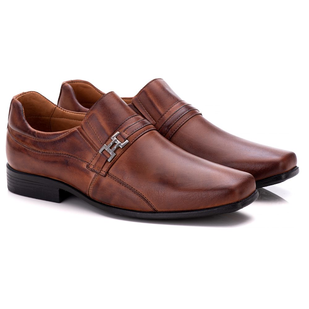 Sapato Social Ortopédico Masculino Comfort Firenze com Bico Fino