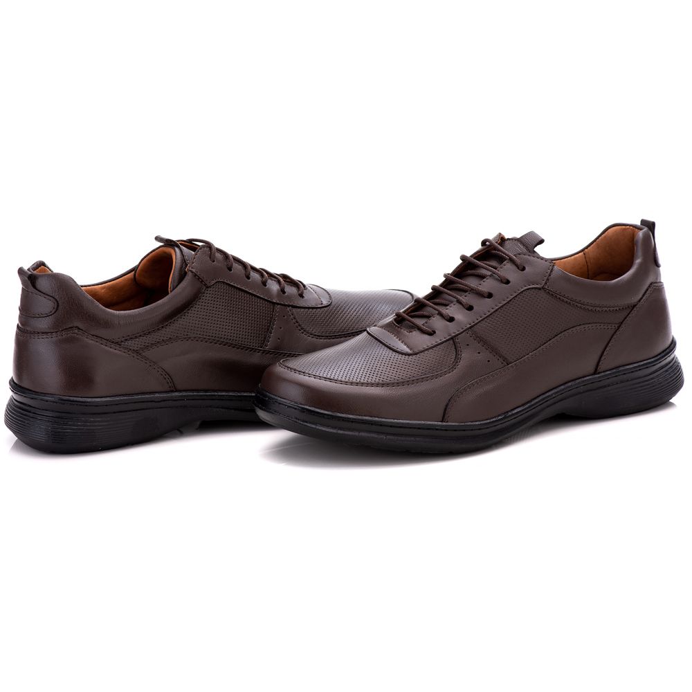 Sapato Ortopédico Masculino Couro Casual