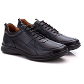 Sapato Ortopédico Masculino Couro Casual