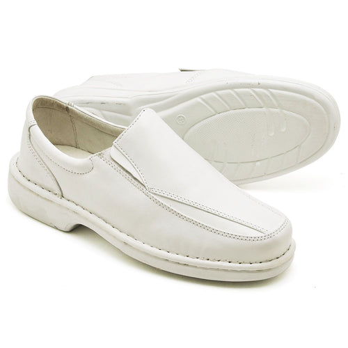 Sapato Ortopédico Masculino Couro Gel Comfort