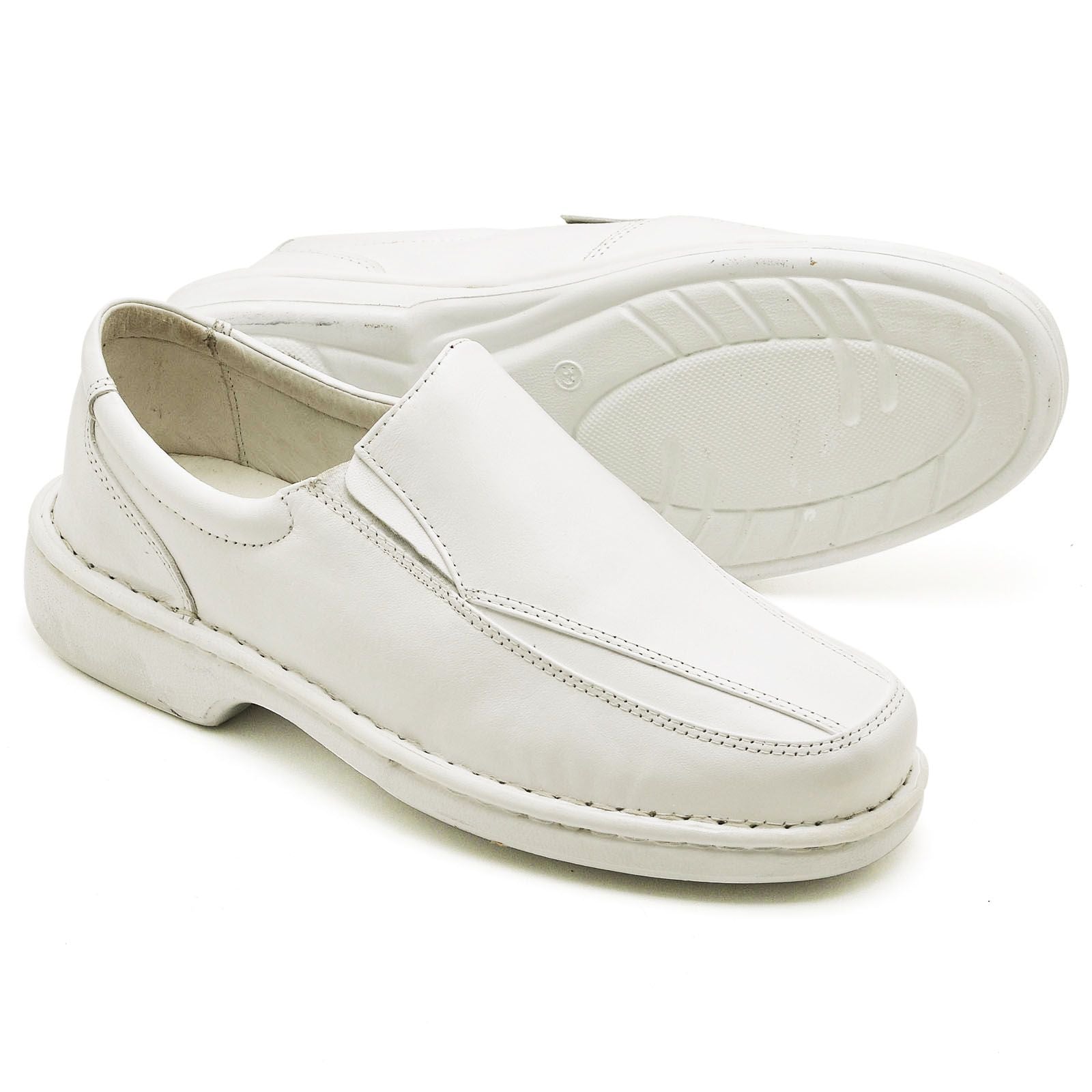 Sapato Ortopédico Masculino Couro Gel Comfort
