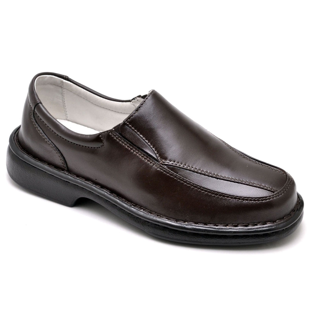 Sapato Ortopédico Masculino Couro Gel Comfort