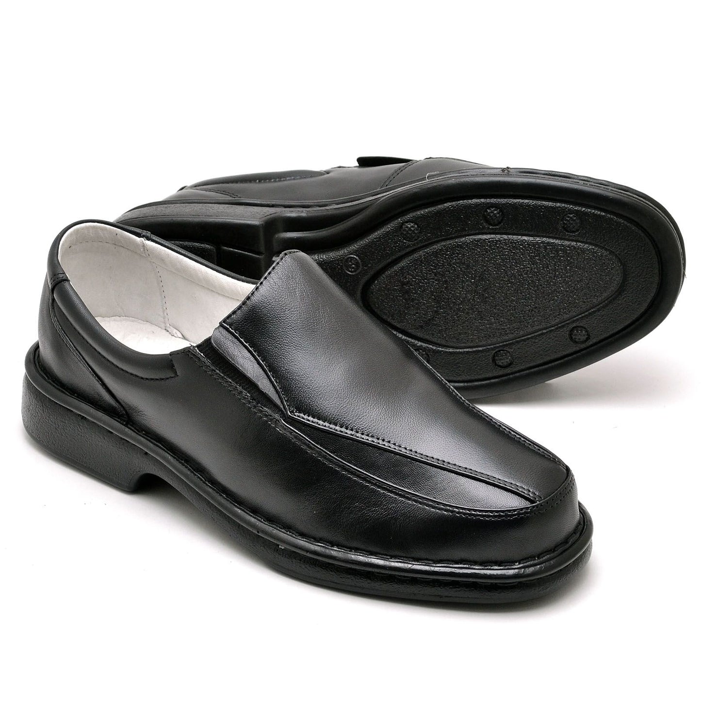 Sapato Ortopédico Masculino Couro Gel Comfort