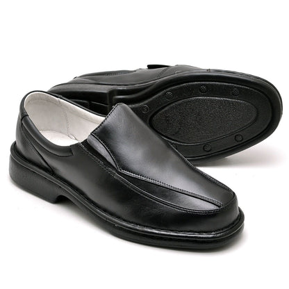 Sapato Ortopédico Masculino Couro Gel Comfort