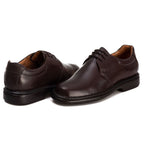 Sapato Comfort Domenic em Couro Preto e Ortopédico