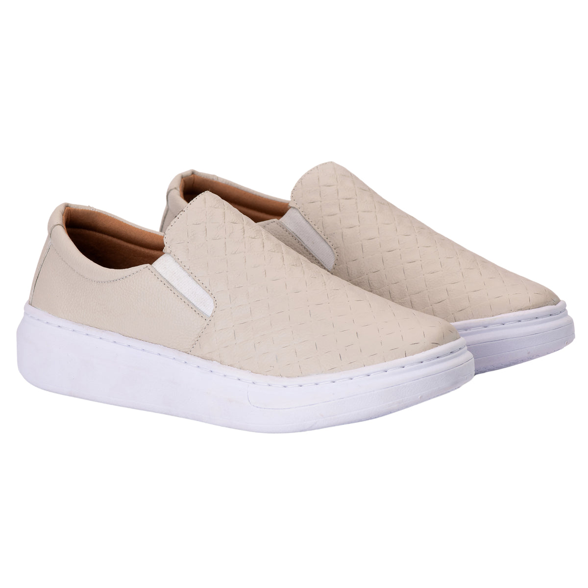 Slip On Masculino Casual Couro Costarini + Brinde Carteira e Cinto