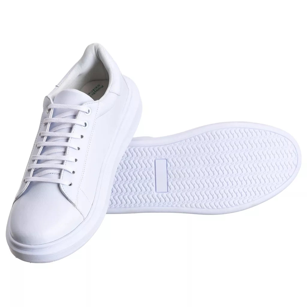 Tênis Casual Costarini Branco - Couro Ecológico
