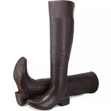 Bota Feminina Montaria Cano Alto Longo Over Confortável 100% Couro Legitimo Promoção