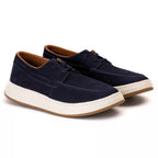 Mocassim Casual Dockside Masculino Em Couro Azul