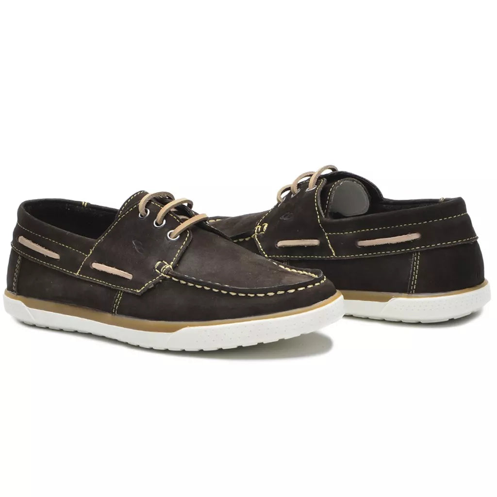 Sapatenis Masculino Dockside Mocassim Casual Em Couro Marrom