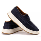 Mocassim Casual Dockside Masculino Em Couro Azul