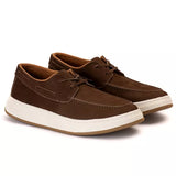 Mocassim Casual Dockside Masculino Em Couro Café