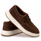 Mocassim Casual Dockside Masculino Em Couro Café