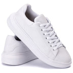 Tênis Casual Costarini Branco - Couro Ecológico