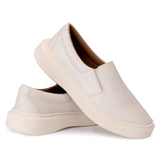 Tênis Iate Costarini Liso OffWhite - Couro Ecológico