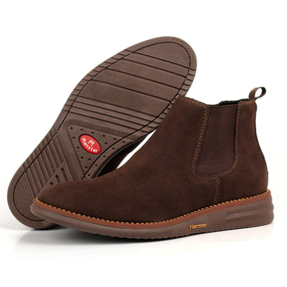 Compre 1 e Leve 2 Botina Masculina Chelsea Couro Camurça