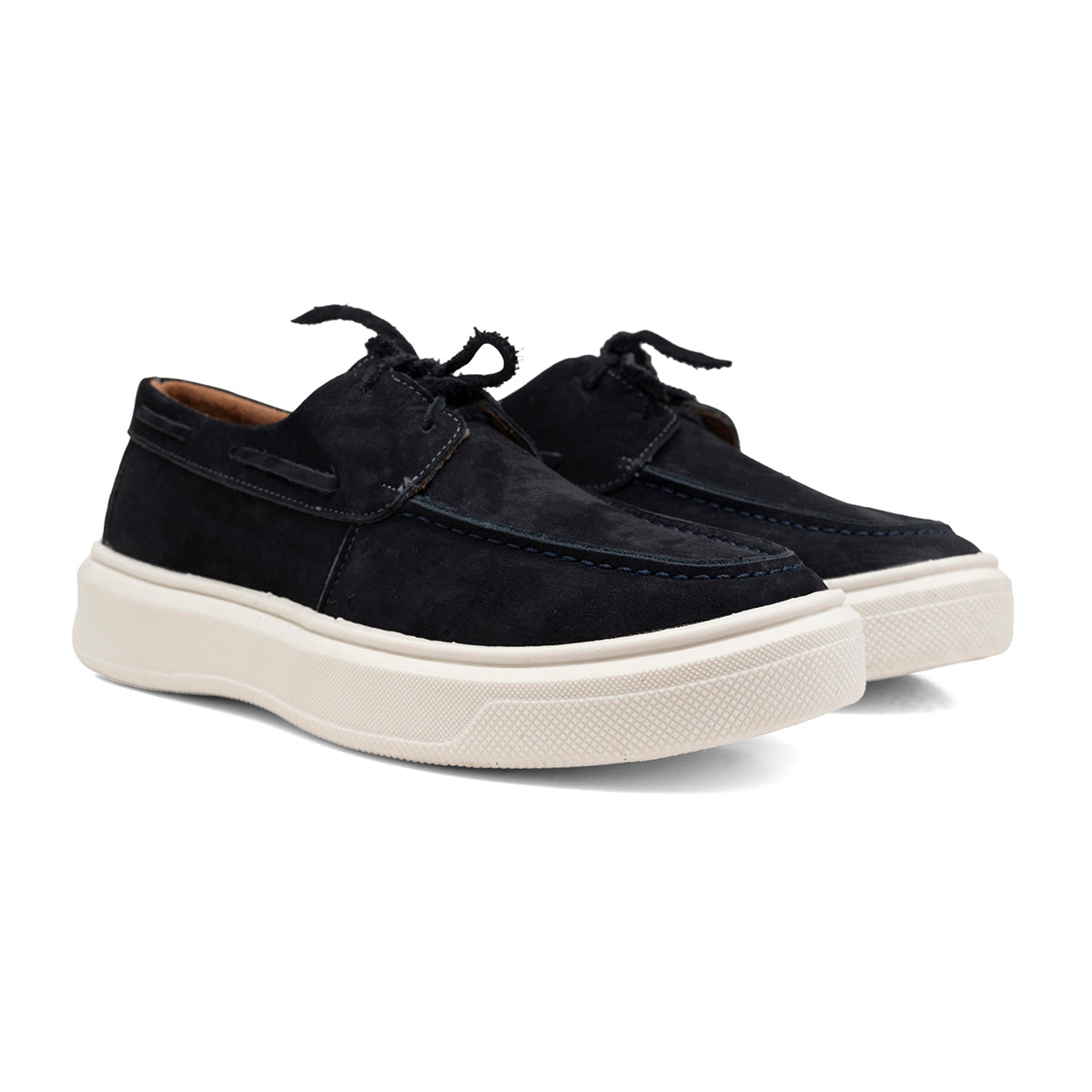 Mocassim Casual Dockside Masculino Em Couro Azul