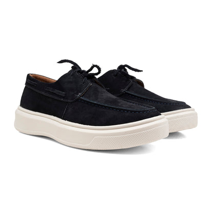 Mocassim Casual Dockside Masculino Em Couro Azul