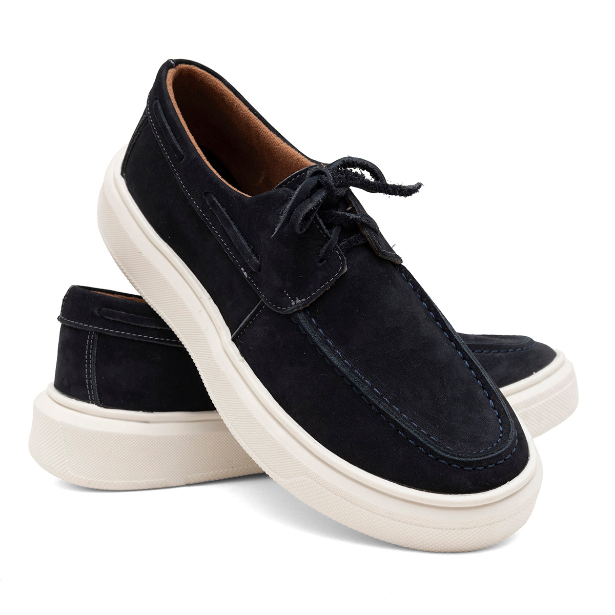 Combo 2 Pares - Casual Dockside Mocassim Masculino Em Couro