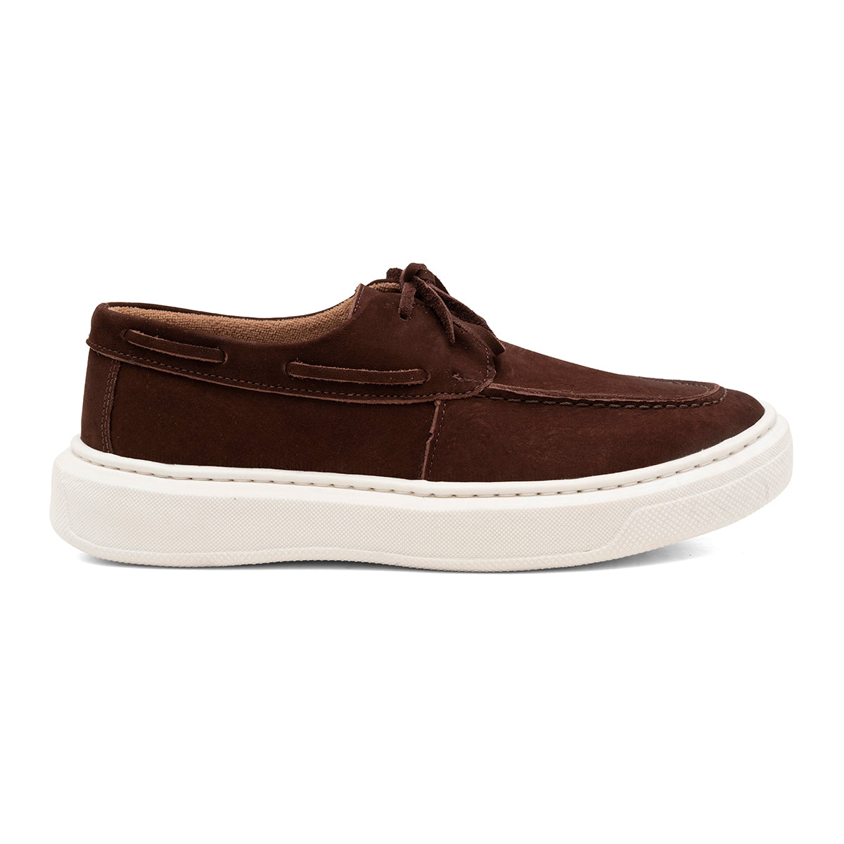 Mocassim Casual Dockside Masculino Em Couro Café