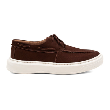 Mocassim Casual Dockside Masculino Em Couro Café