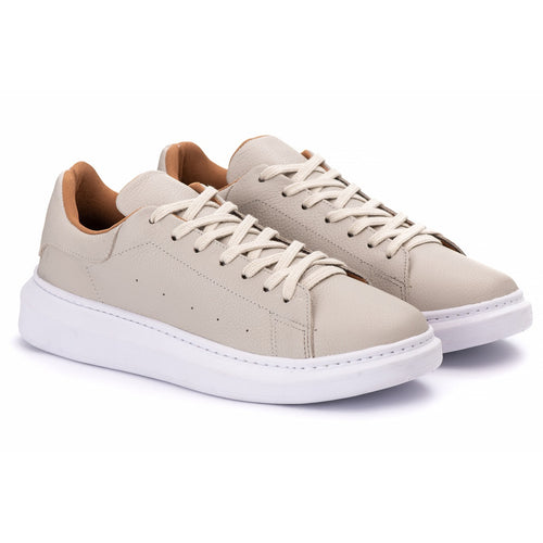 Tênis Casual Em Couro Costarini OffWhite