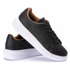 Tênis Casual Em Couro Costarini Preto