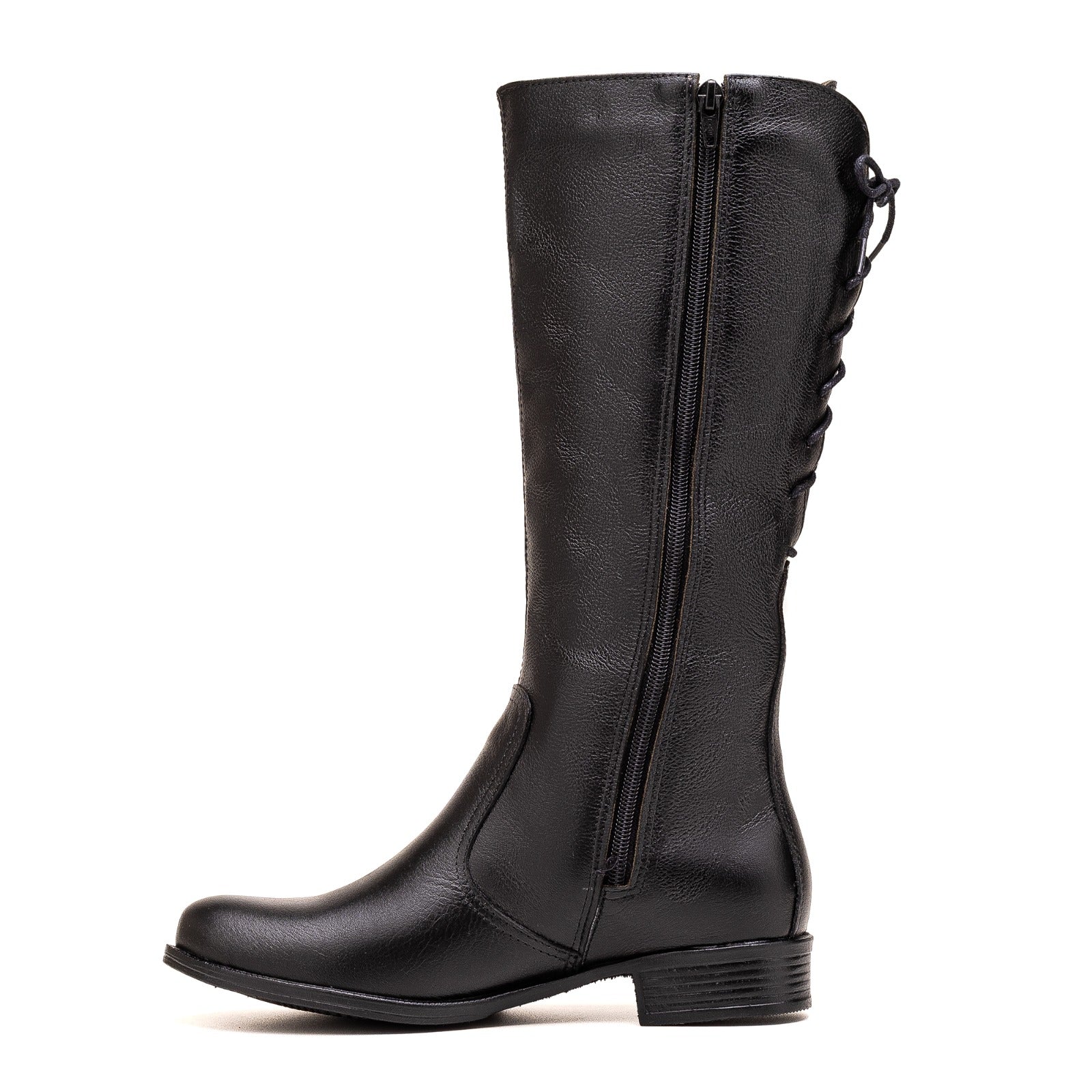 Bota Montaria Feminina Cano Longo Ajustavel Couro Legitimo