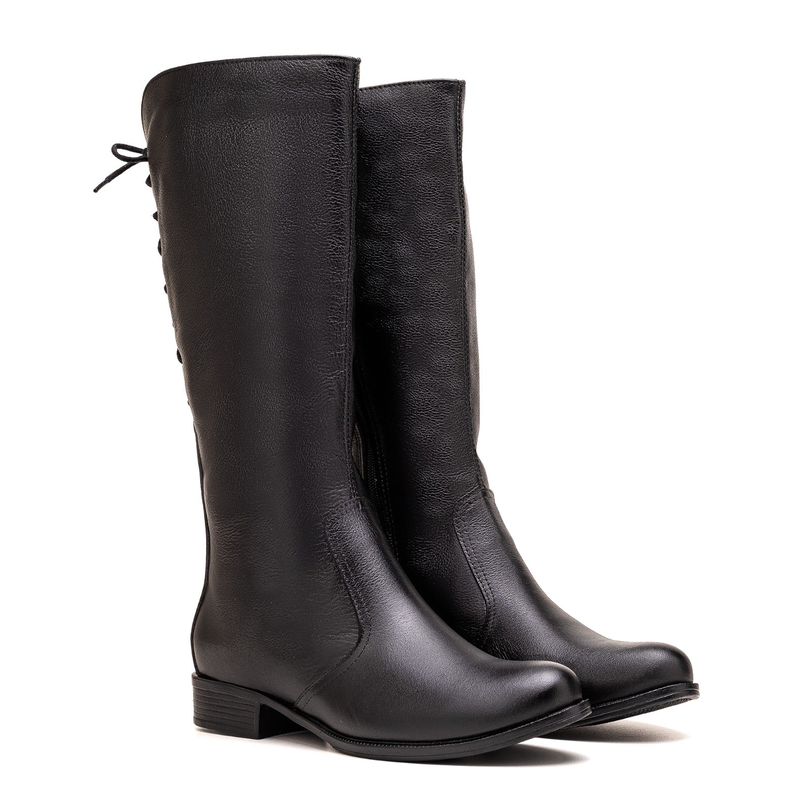 Bota Montaria Feminina Cano Longo Ajustavel Couro Legitimo