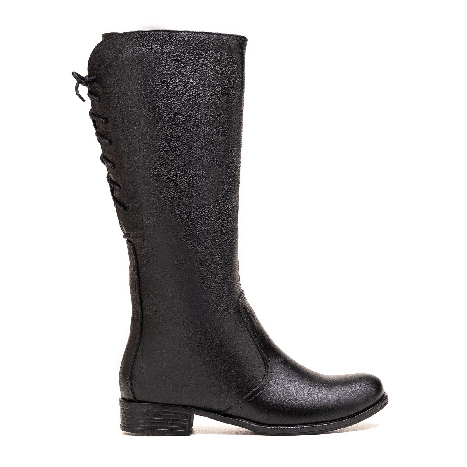 Bota Montaria Feminina Cano Longo Ajustavel Couro Legitimo