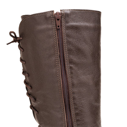 Bota Montaria Feminina Cano Longo Ajustavel Couro Legitimo