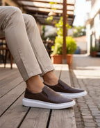 Tênis Iate Floater Couro Costarini Café