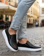 Tênis Iate Floater Couro Costarini Preto