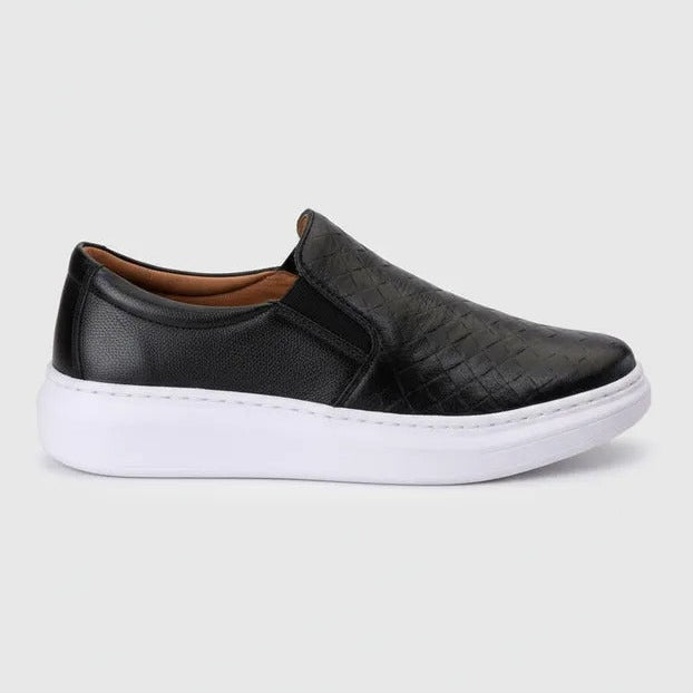 Tênis Iate Floater Couro Costarini Preto