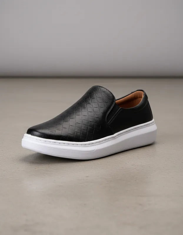 Tênis Iate Floater Couro Costarini Preto