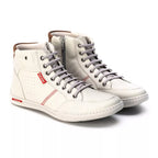 Sapatenis Masculino Cano Alto Casual em Couro Conforto Anti Stress