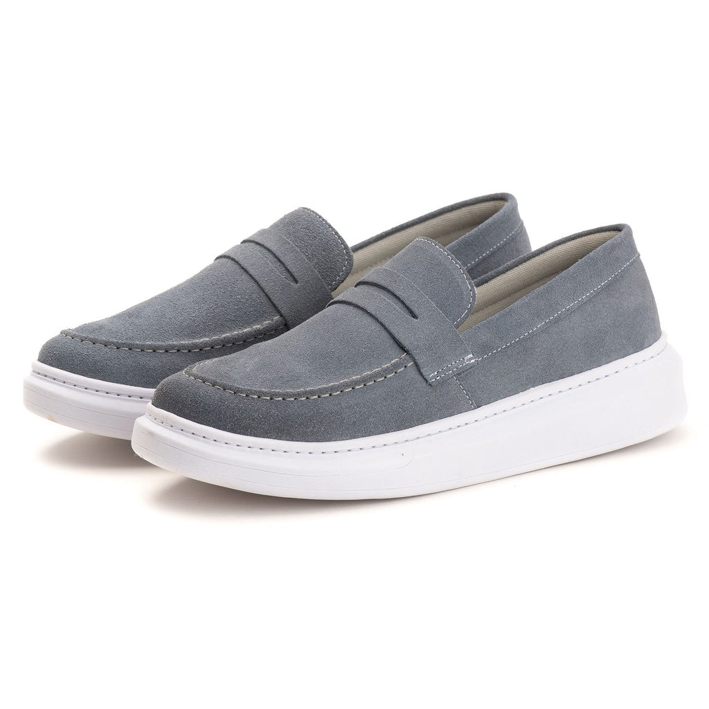 Compre 1 e Leve 2 Slip On - Mocassim Masculino Couro Camurça
