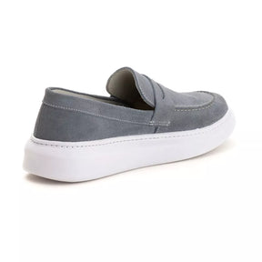 Mocassim Masculino Couro Camurça Casual Confortável Sola Alta