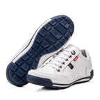 Sapatênis Masculino Casual em Couro Legítimo com Palmilha em Gel e Solado Antiderrapante