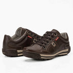 Sapatênis Masculino Casual em Couro Legítimo com Palmilha em Gel e Solado Antiderrapante