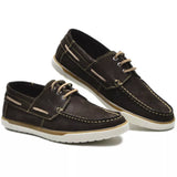 Sapatenis Masculino Dockside Mocassim Casual Em Couro Marrom